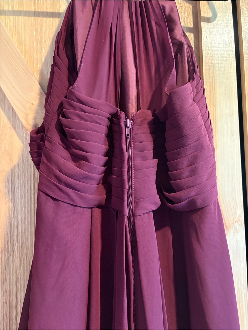 Azazie Ginger Dress A16 Color Cabernet - Picture 11 of 15